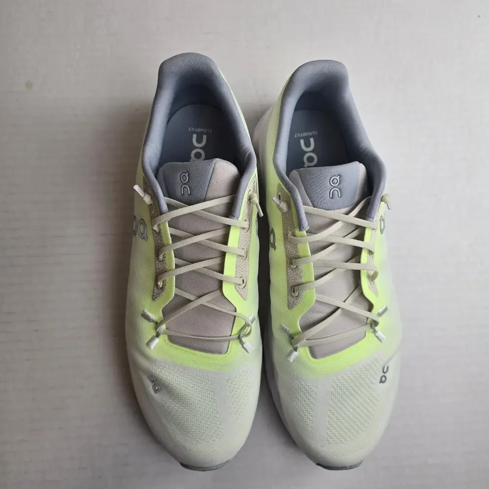 On Cloudtilt Sneakers Size 11 Mens Lime Ivory White Yellow Grey Running Shoes